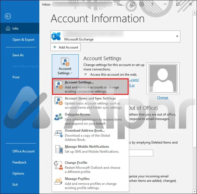 چگونه یک حساب کاربری را از Outlook حذف کنیم