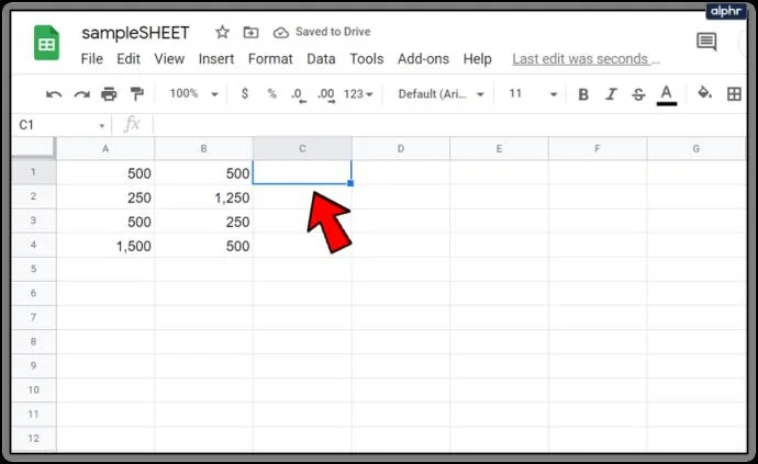 نحوه اعمال فرمول ها برای کل ستون ها در Google Sheets