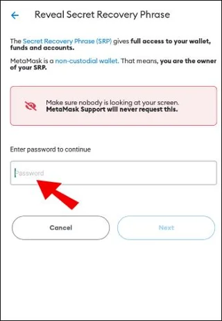 چگونه عبارت بازیابی مخفی خود را در MetaMask پیدا کنید