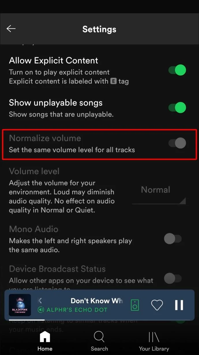 نحوه عادی سازی صدا در Spotify