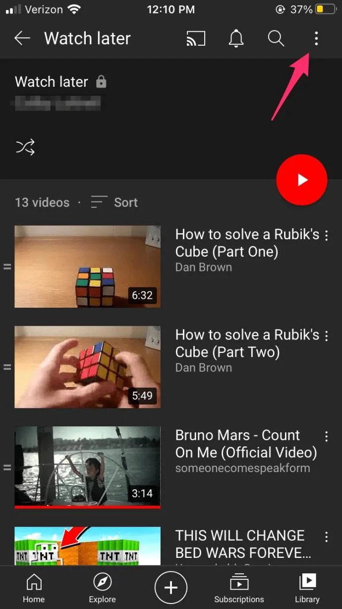 Como excluir todos os vídeos de assistir mais tarde no YouTube