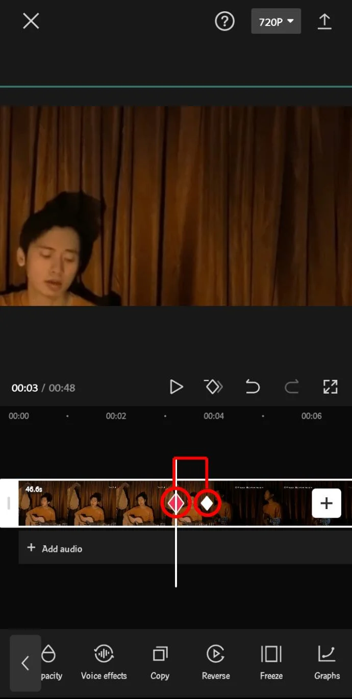 نحوه استفاده از نمودارها در CapCut