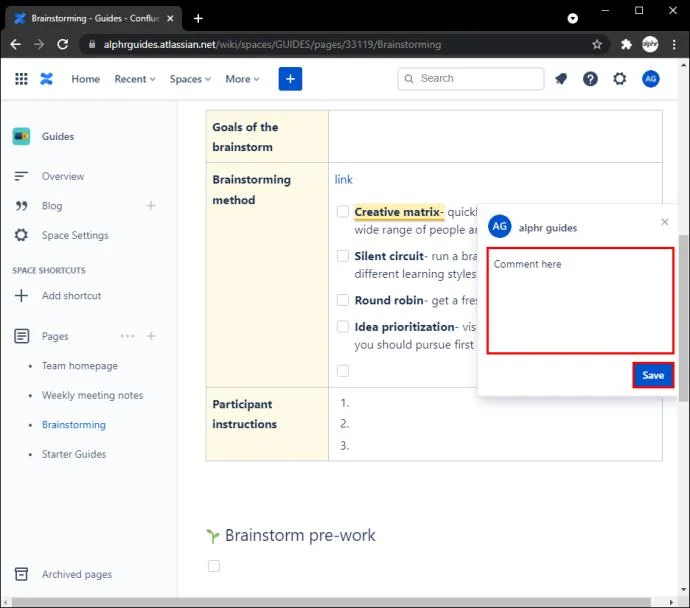 Cara Menambahkan Komentar Di Confluence