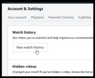 Come rimuovere la cronologia e la watchlist da Amazon Prime Video