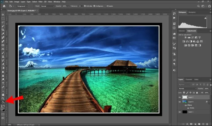 So fügen Sie einem Foto einen Rand hinzu