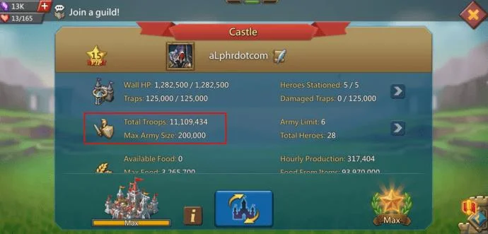چگونه ظرفیت پناهگاه را در Lords Mobile افزایش دهیم