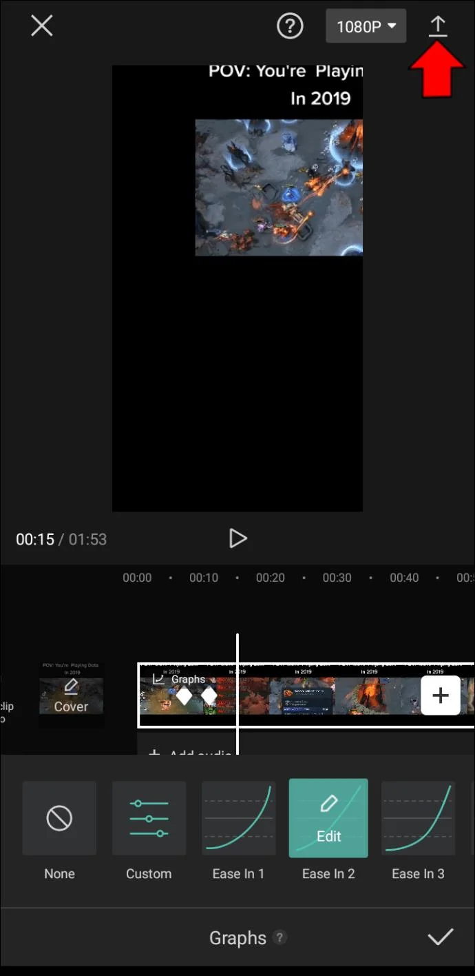 نحوه استفاده از نمودارها در CapCut