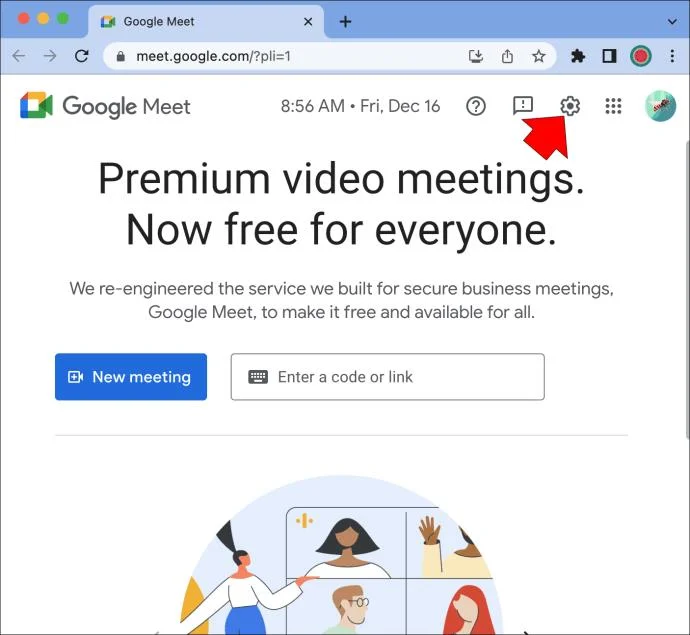 Jak naprawić Google Meet w powiększeniu