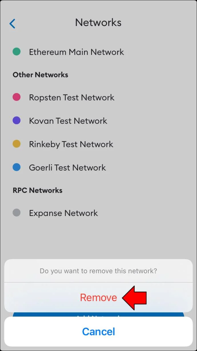 چگونه یک شبکه را از MetaMask حذف کنیم