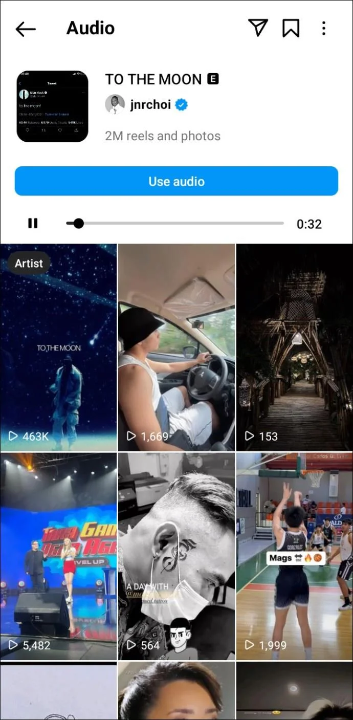 De beste Instagram Reels-nummers