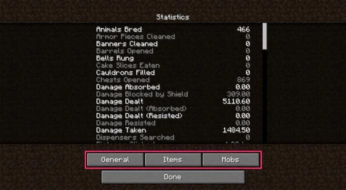 نحوه مشاهده چند ساعت بازی در Minecraft