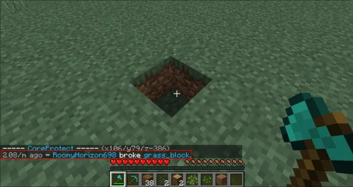 क्या आप देख सकते हैं कि Minecraft में ब्लॉक किसने रखा है?  नहीं!