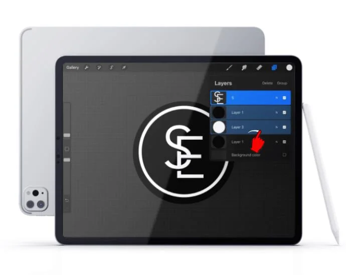 Como selecionar várias camadas no Procreate