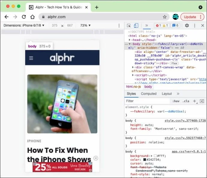 Cómo ver la versión móvil de un sitio web en una PC Cómo ver la versión móvil de un sitio web en una PC