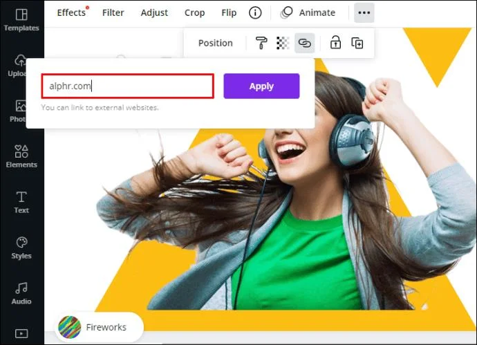 कैनवा में लिंक कैसे जोड़ें