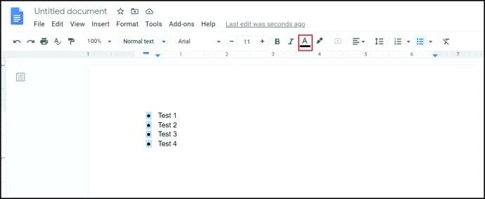 نحوه اضافه کردن نقاط گلوله در Google Sheets
