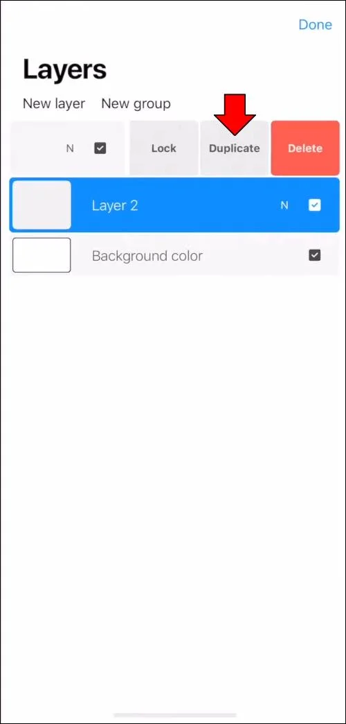نحوه کپی و چسباندن در Procreate