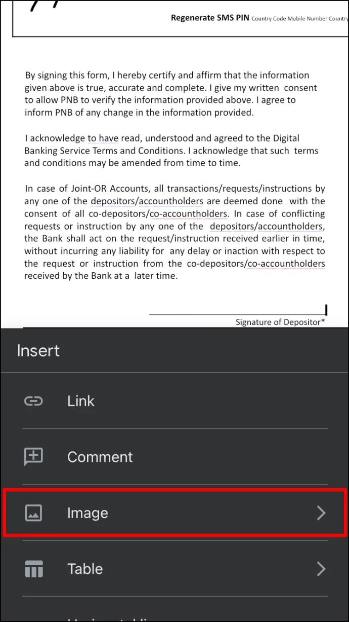 نحوه درج یک خط امضا در Google Docs