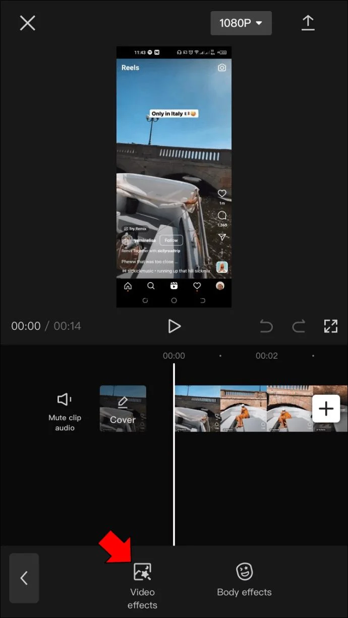 نحوه استفاده از جلوه زوم با CapCut