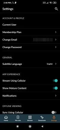 Roku'da Crunchyroll Dilini Değiştirme