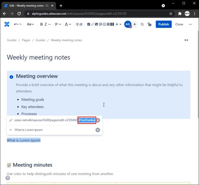 Cara Menautkan Ke Halaman Lain Dalam Confluence