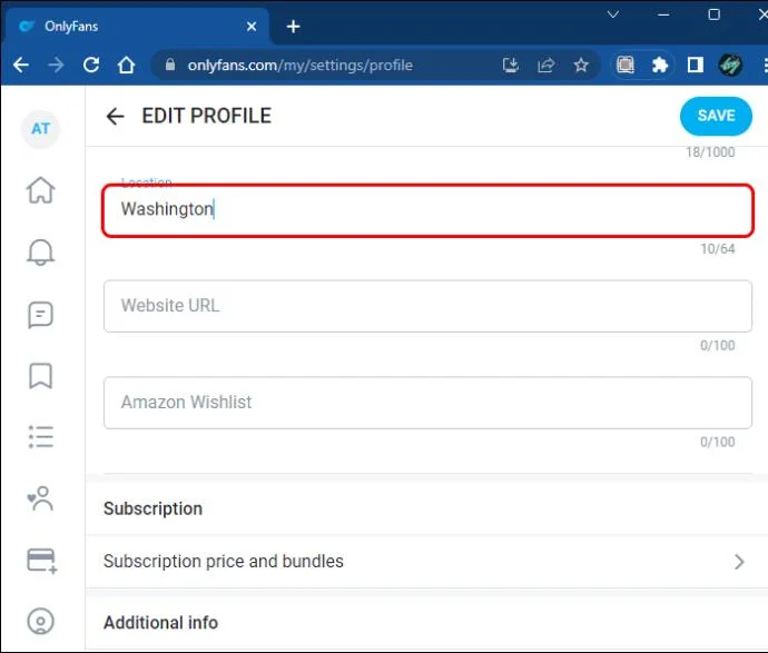 نحوه تغییر مکان در OnlyFans نحوه تغییر مکان در OnlyFans