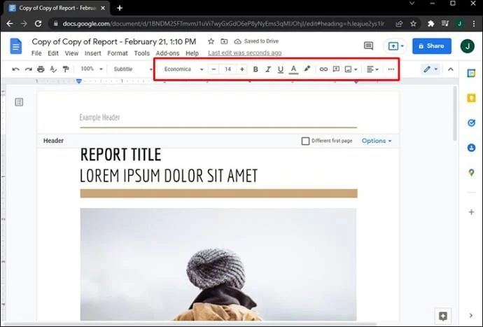 Jak tworzyć różne nagłówki dla różnych stron w Dokumentach Google