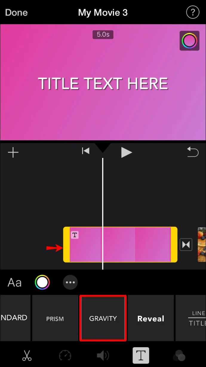 نحوه اضافه کردن متن به ویدیو در Imovie