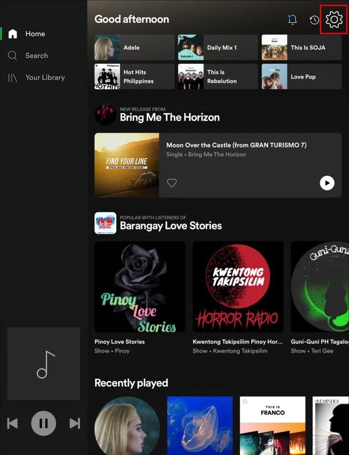 نحوه روشن یا خاموش کردن Canvas در Spotify
