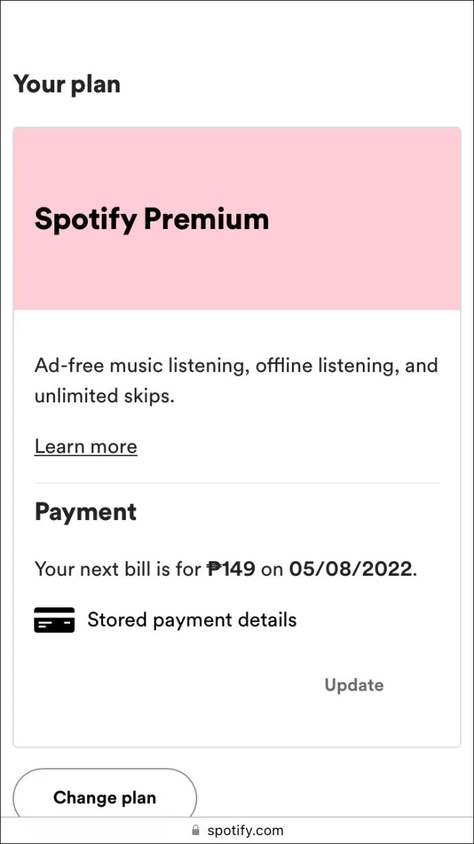 Spotify में पेमेंट मेथड कैसे बदलें