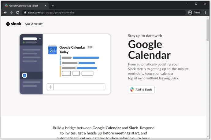 چگونه تقویم گوگل را به Slack اضافه کنیم