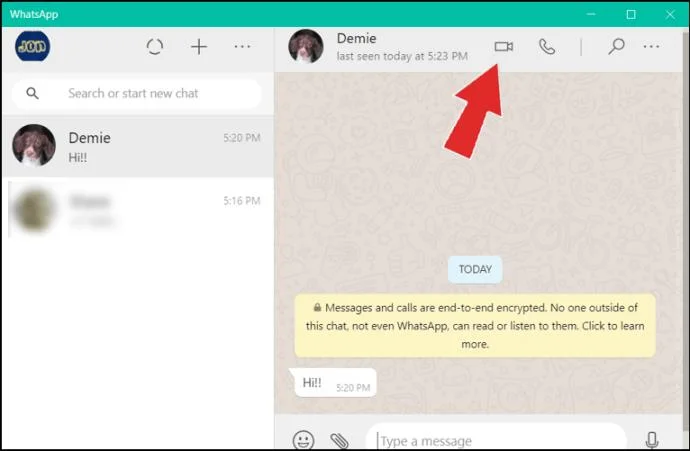 Como fazer uma chamada de vídeo do WhatsApp no ​​Windows 10