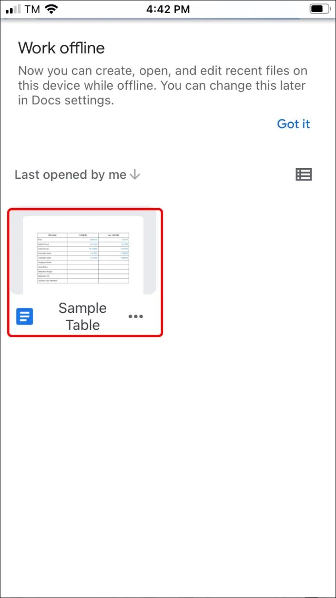 نحوه حذف یک جدول در Google Docs