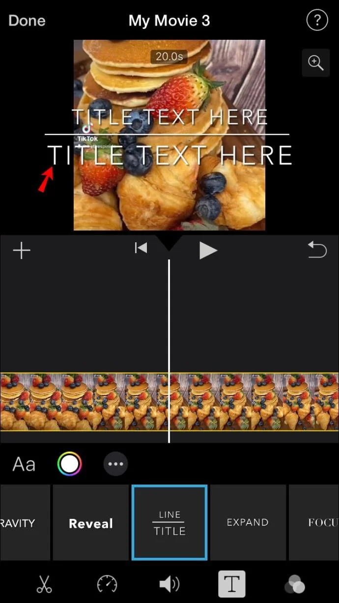 نحوه اضافه کردن متن به ویدیو در Imovie