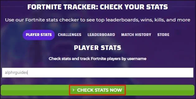 نحوه مشاهده آمار Fortnite