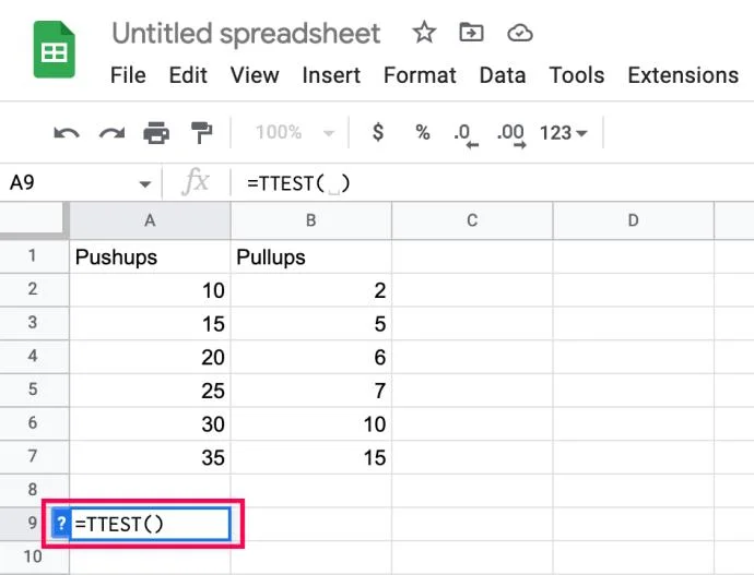 نحوه محاسبه P-Value در Google Sheets