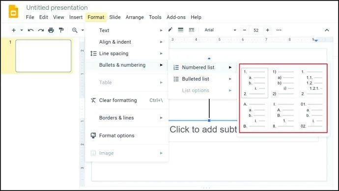 نحوه اضافه کردن نقاط گلوله در Google Sheets