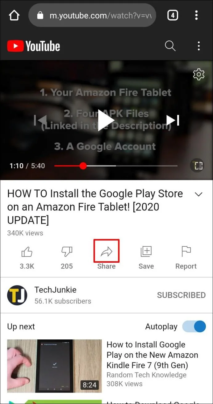 Cómo vincular a una marca de tiempo específica en un video de YouTube
