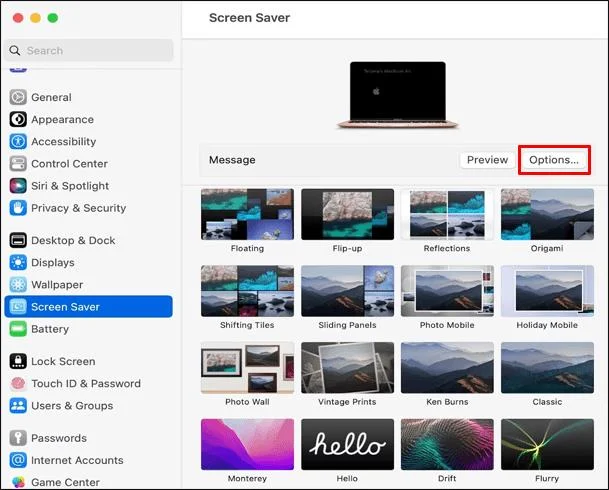 Come impostare uno screensaver su un Mac