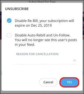 Cara Mematikan Perpanjangan Otomatis & Membatalkan Langganan OnlyFans