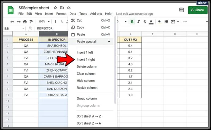نحوه افزودن و حذف سطرها و ستون ها در Google Sheets