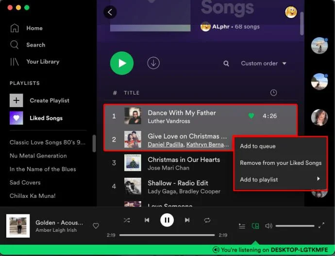 نحوه حذف آهنگ های لایک شده در برنامه Spotify