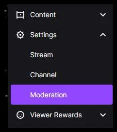 نحوه ایجاد لیست سیاه و ممنوع کردن کلمات در چت Twitch