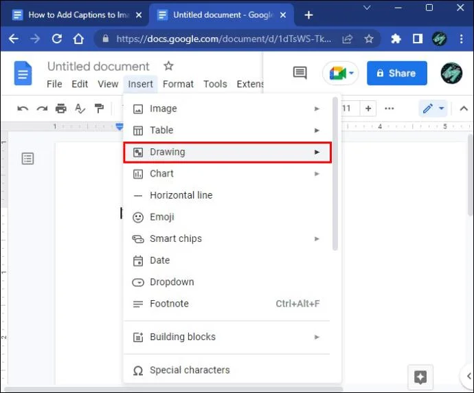 چگونه در Google Docs به تصاویر زیرنویس اضافه کنیم