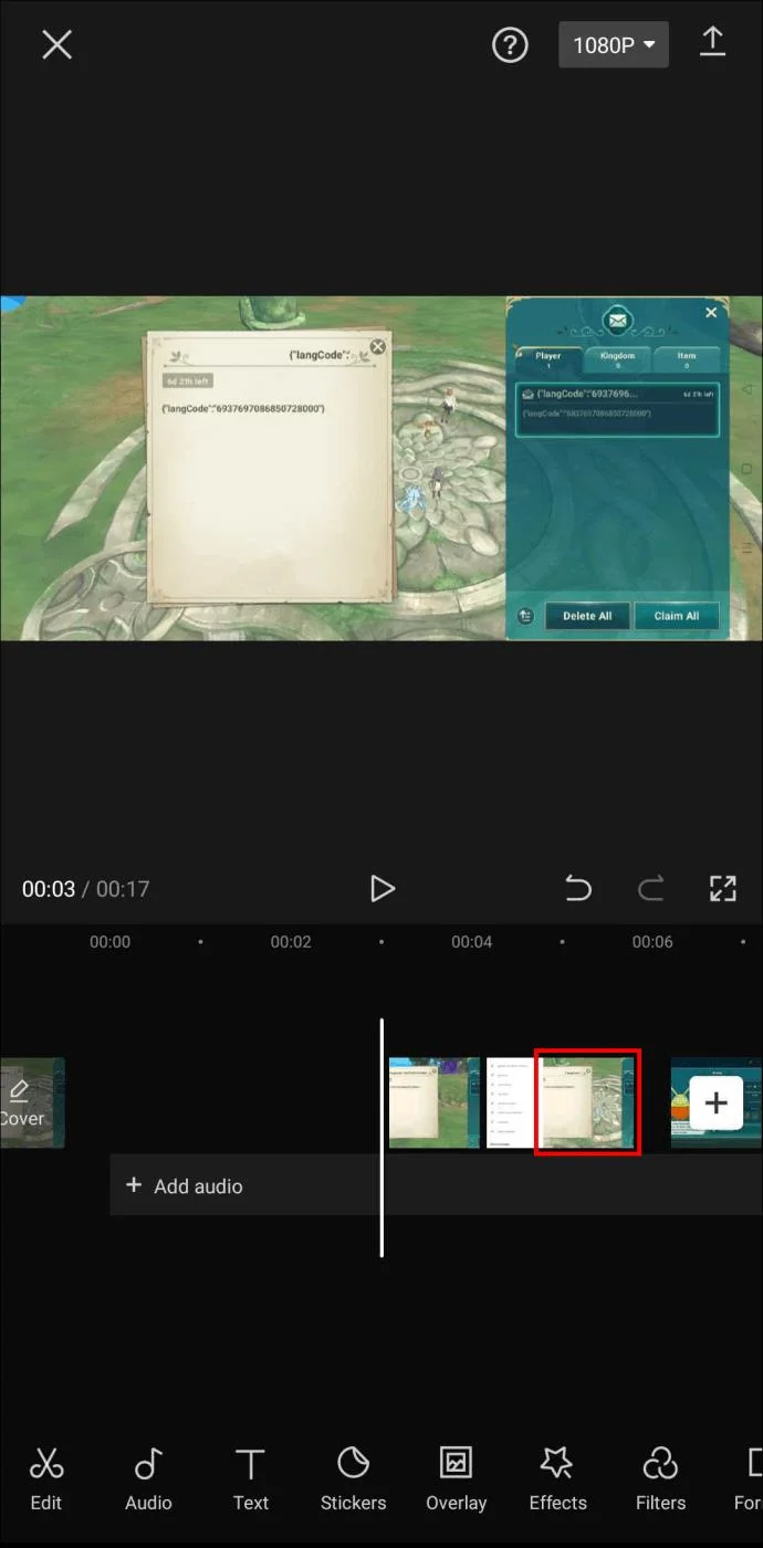 Cara Memilih Semua Di CapCut