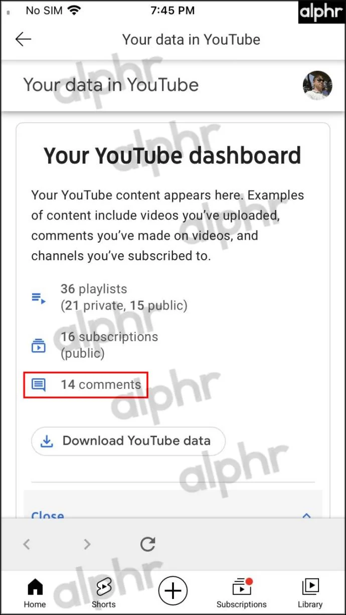 Come visualizzare la cronologia dei commenti di YouTube