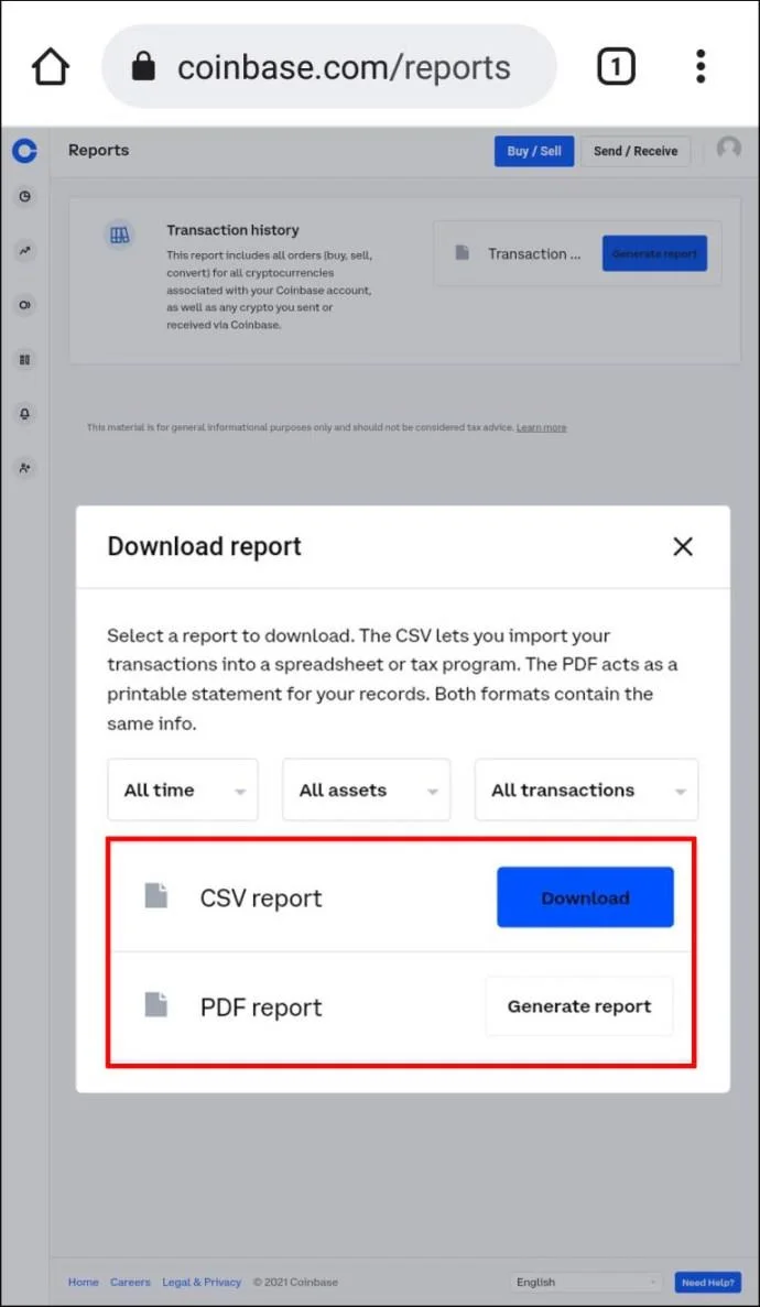 Coinbase에서 거래 내역을 보는 방법