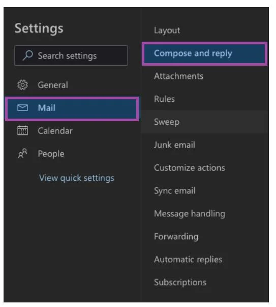 كيفية تغيير الخط الافتراضي في Outlook