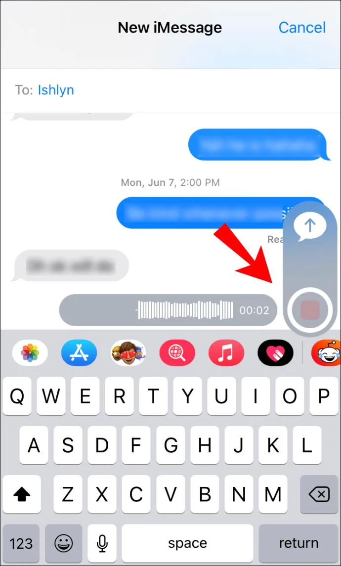 نحوه ارسال پیام صوتی در IMessage در آیفون