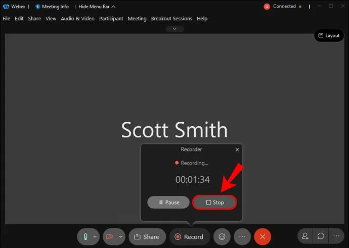 نحوه ضبط یک جلسه در وبکس